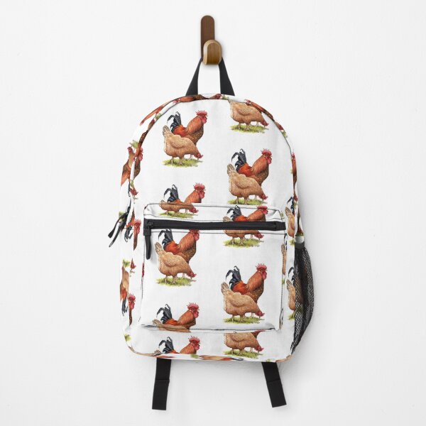 Item preview, Rooster and Hen, Chicken Art, Illustration Poultry, Farm Animals designed and sold by JoyfulWhimsy.