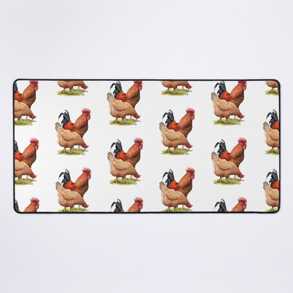 Item preview, Rooster and Hen, Chicken Art, Illustration Poultry, Farm Animals designed and sold by JoyfulWhimsy.