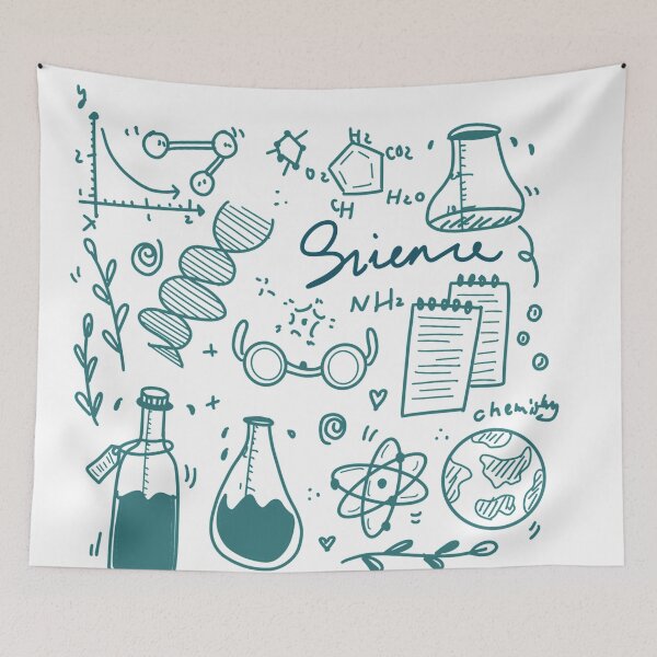 Item preview,  doodles / symbols related to chemical and chemistry  designed and sold by RKWstudio.
