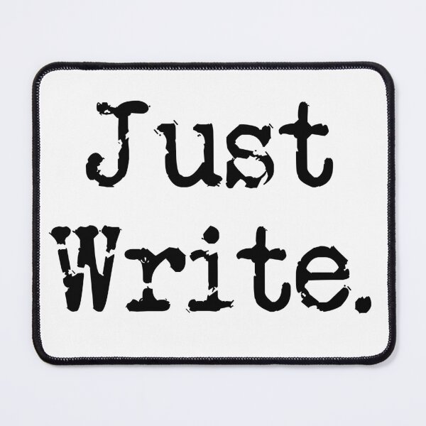 Item preview, Just Write. Vertical Black Type designed and sold by TeaRoseWriter.