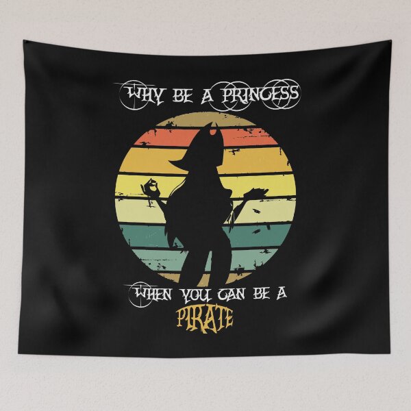 Item preview, Why be a princess when you can be a pirate Halloween Gift idea - Funny  designed and sold by Yonshop.