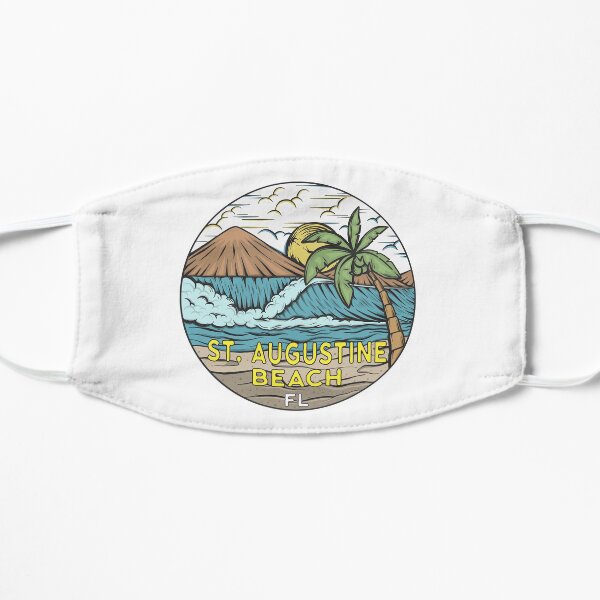 St Augustine Beach Florida Vintage Flat Mask