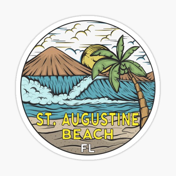 Item preview, St Augustine Beach Florida Vintage designed and sold by KrisSidDesigns.