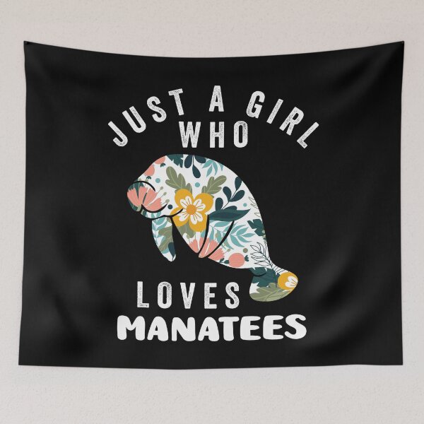 Item preview, Just A Girl Who Loves Manatees designed and sold by AmethystMurad.