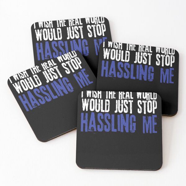 Item preview, I wish the real world would just stop hassling me - Matchbox Twenty - Real World - Quote designed and sold by CataRedBubble.