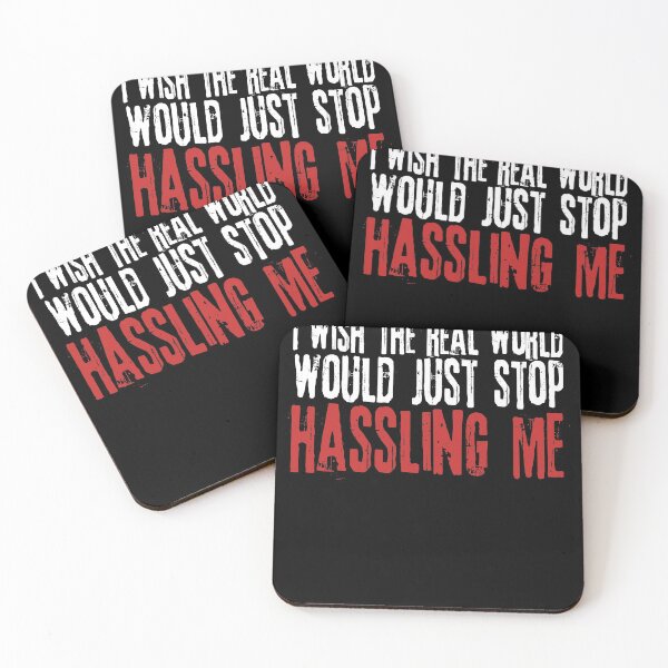 Item preview, I wish the real world would just stop hassling me - Matchbox Twenty - Real World - Quote designed and sold by CataRedBubble.