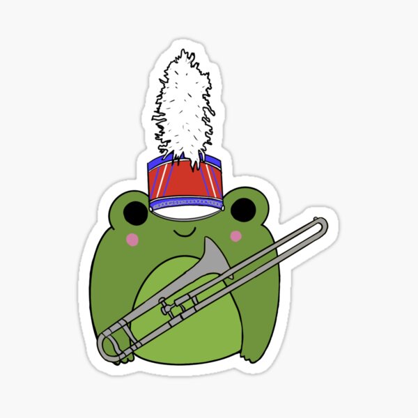 Item preview, Marching Trombone Froggie designed and sold by KateLynn’s Corner.