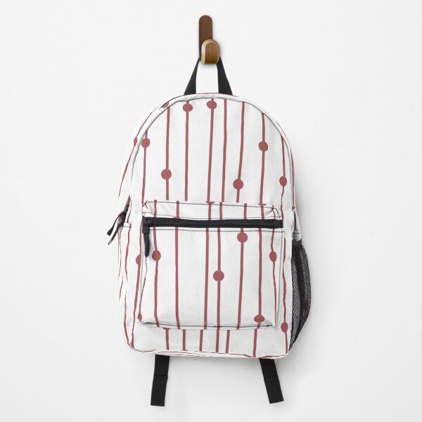 Item preview, Red and White Retro Stripe Polka Dot Pattern 2022 Color Trends Behr Lingonberry Punch M150-6 - Trending Colours designed and sold by ColorOfTheYears.