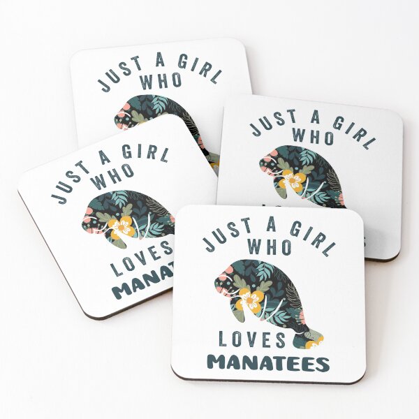 Item preview, Just A Girl Who Loves Manatees designed and sold by AmethystMurad.