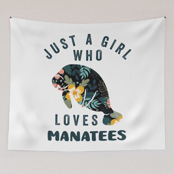 Item preview, Just A Girl Who Loves Manatees designed and sold by AmethystMurad.