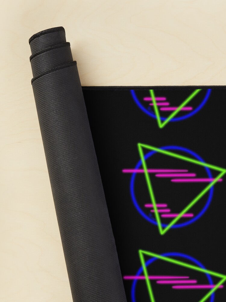 Alternate view of 80s Neon Shapes Mouse Pad