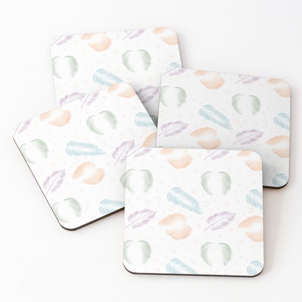 Item preview, Pastel Feathers Pattern designed and sold by Missing In Art.