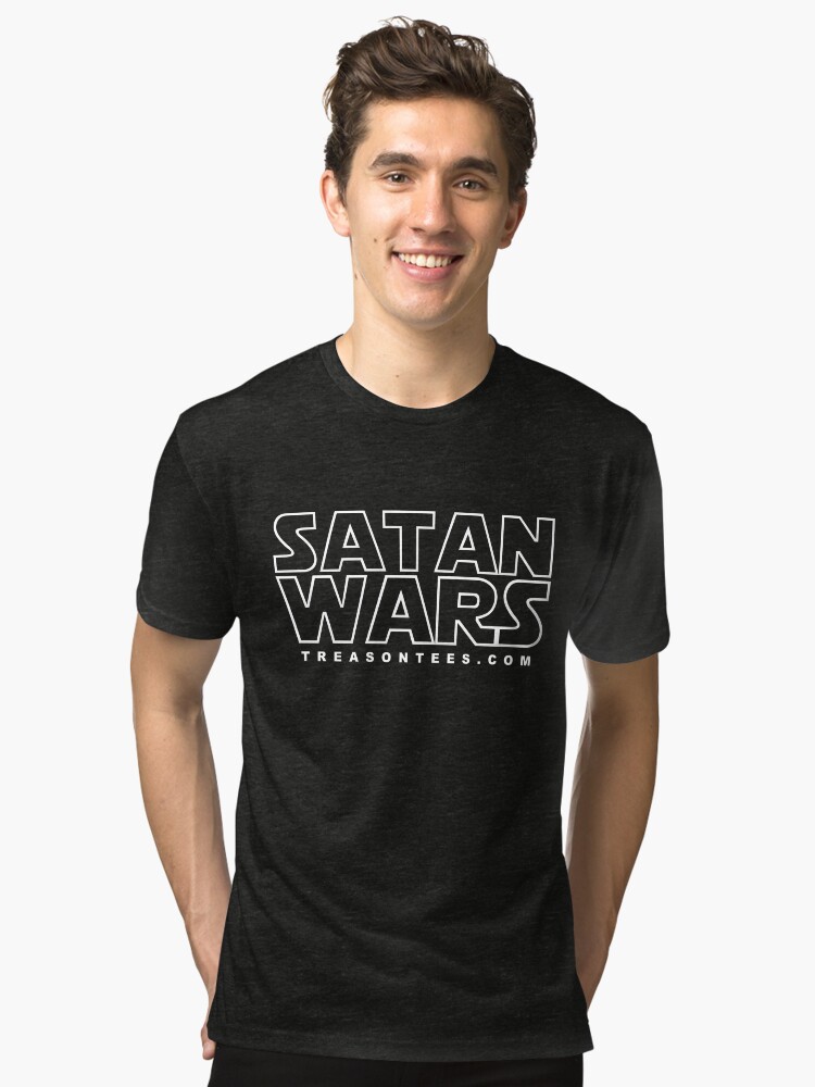 Alternate view of Satan Wars Tri-blend T-Shirt