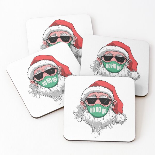 Item preview, Santa Claus Ho Ho Ho Merry Christmas Covid Mask designed and sold by MadMando.