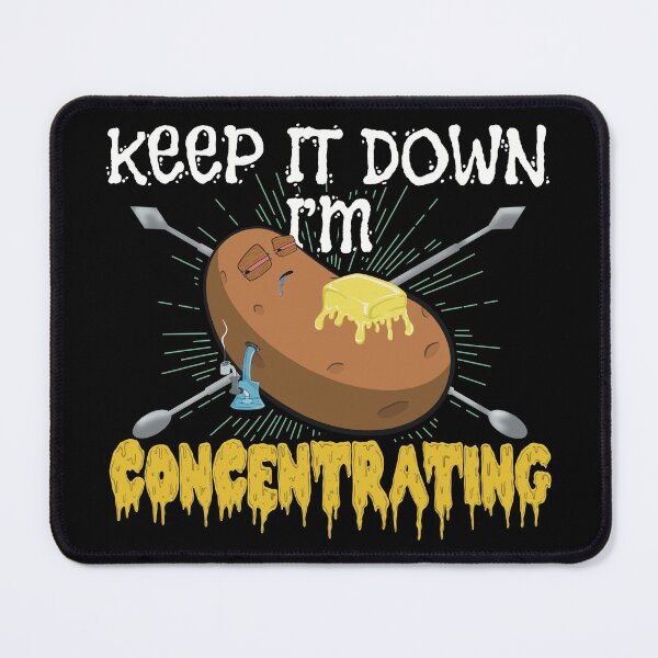 Item preview, Stoned baked potato cartoon-keep it down Im concentrating designed and sold by YomeHayin.