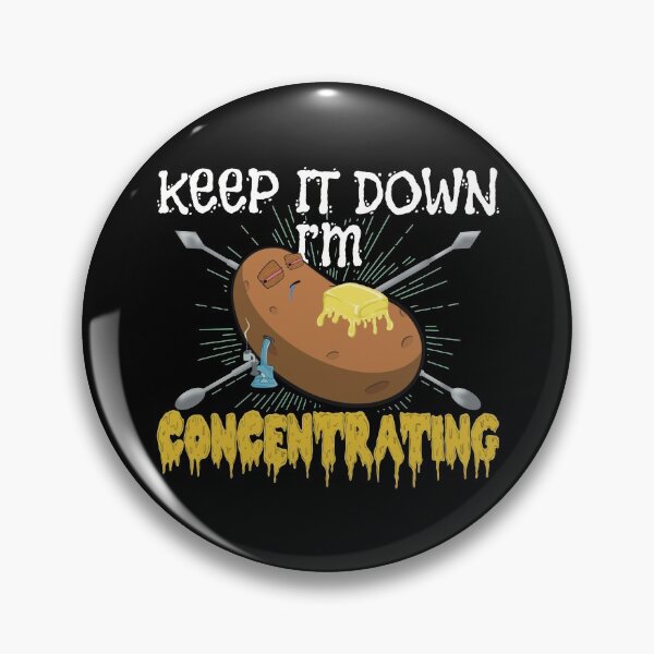 Item preview, Stoned baked potato cartoon-keep it down Im concentrating  designed and sold by YomeHayin.