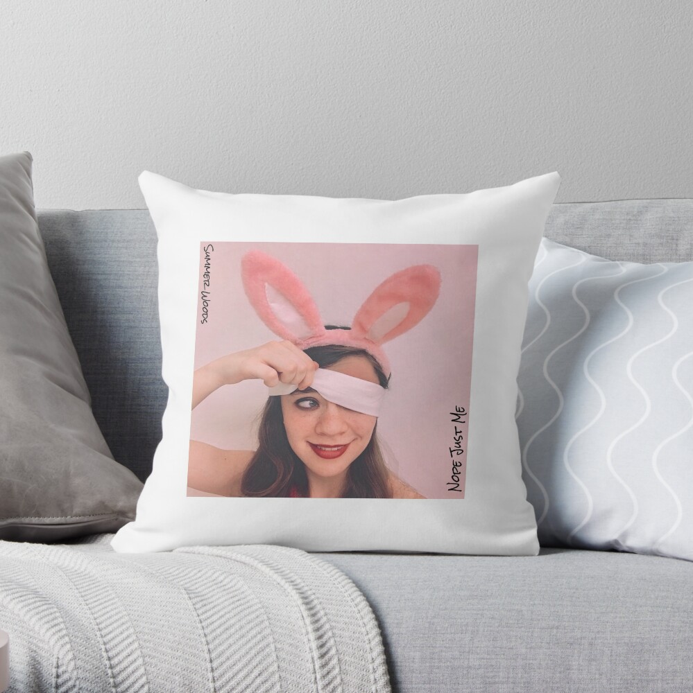 Get The Latest Nope Just Me Album Square Throw Pillow by summerpwoods TP-67EH2Z4J