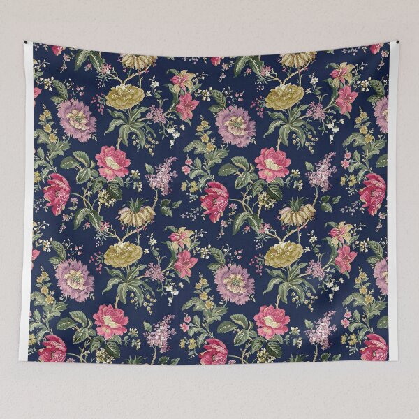 Item preview, Colorful Vintage Flower Pattern designed and sold by LarrysDesigns.