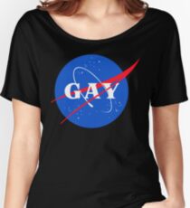 Nasa Gay Pride Logo Women's Relaxed Fit T-Shirt
