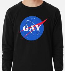 Nasa Gay Pride Logo Lightweight Sweatshirt