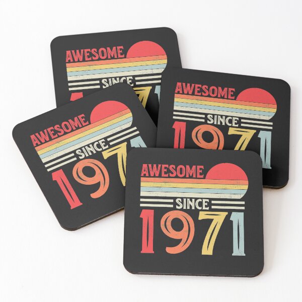 Item preview, Vintage Retro Awesome Since 1971 50th Birthday 50 Years Old designed and sold by Best Designer.