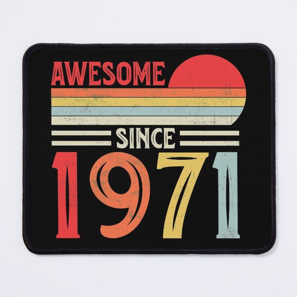 Item preview, Vintage Retro Awesome Since 1971 50th Birthday 50 Years Old designed and sold by Best Designer.