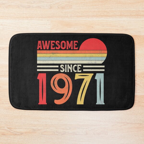 Item preview, Vintage Retro Awesome Since 1971 50th Birthday 50 Years Old designed and sold by Best Designer.