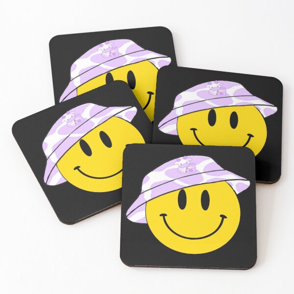 Item preview, Cute Purple Cow Bucket Hat | Happy Face | Black | designed and sold by HappyFaceCo.