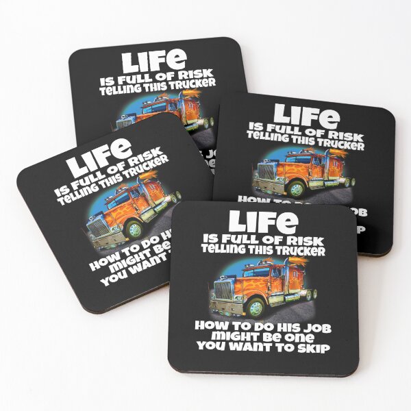 Item preview, Trucker Gift Ideas Life Is Full Of Risk  designed and sold by fantasticdesign.