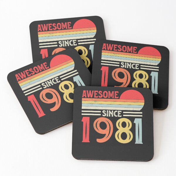 Item preview, Vintage Retro Awesome Since 1981 40th Birthday 40 Years Old designed and sold by Best Designer.