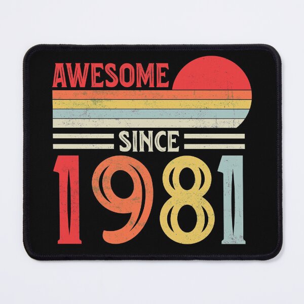 Item preview, Vintage Retro Awesome Since 1981 40th Birthday 40 Years Old designed and sold by Best Designer.