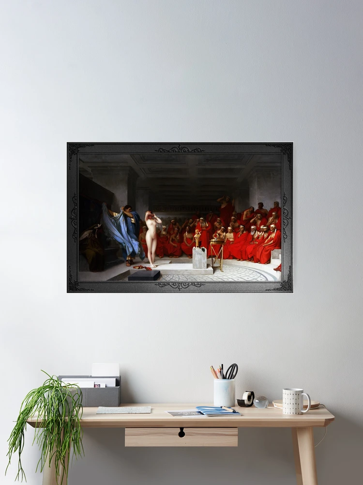 Phryne Revealed Before The Areopagus by Jean-Léon Gérôme Classical Art Xzendor7 Old Masters Reproductions Room Decor Poster Art Print