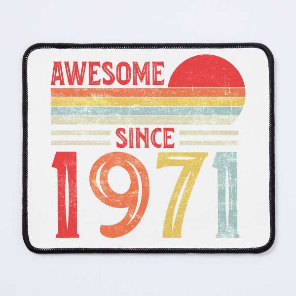 Item preview, Vintage Retro Awesome Since 1971 50th Birthday 50 Years Old designed and sold by Best Designer.