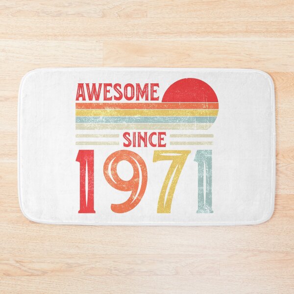 Item preview, Vintage Retro Awesome Since 1971 50th Birthday 50 Years Old designed and sold by Best Designer.