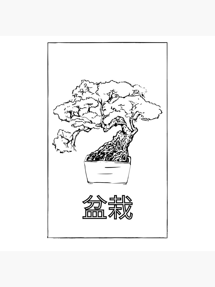 "bonsai japanese tree design" Poster for Sale by KA19HA1373 Redbubble