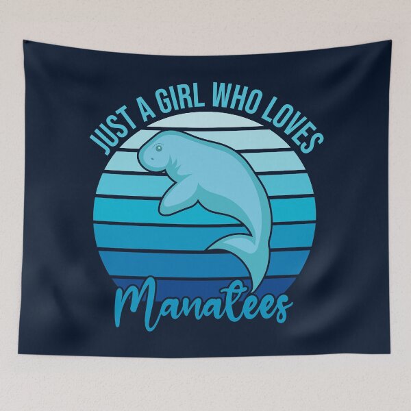 Item preview, Just A Girl Who Loves Manatees designed and sold by AmethystMurad.