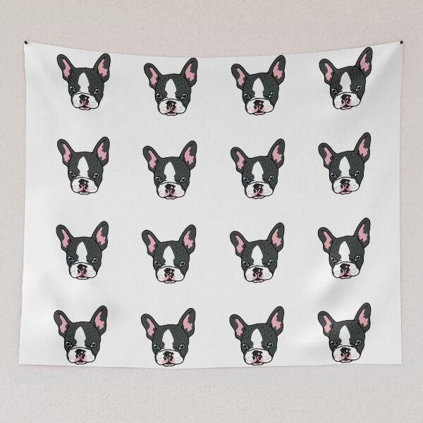 Item preview, Adorable french bulldog face stickers designed and sold by TheArtDesk.