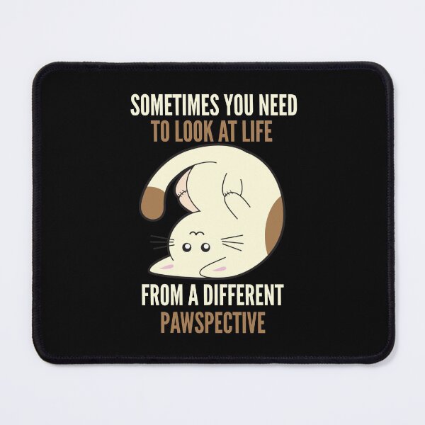 Item preview, Look at life from a different pawspective cute kawaii cat upside down designed and sold by portrait4you.