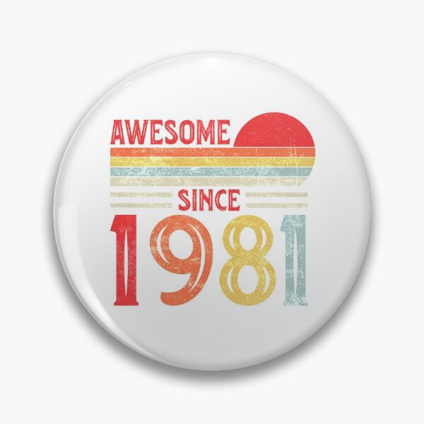 Item preview, Vintage Retro Awesome Since 1981 40th Birthday 40 Years Old designed and sold by Best Designer.