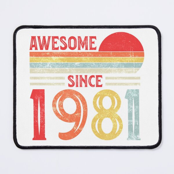 Item preview, Vintage Retro Awesome Since 1981 40th Birthday 40 Years Old designed and sold by Best Designer.