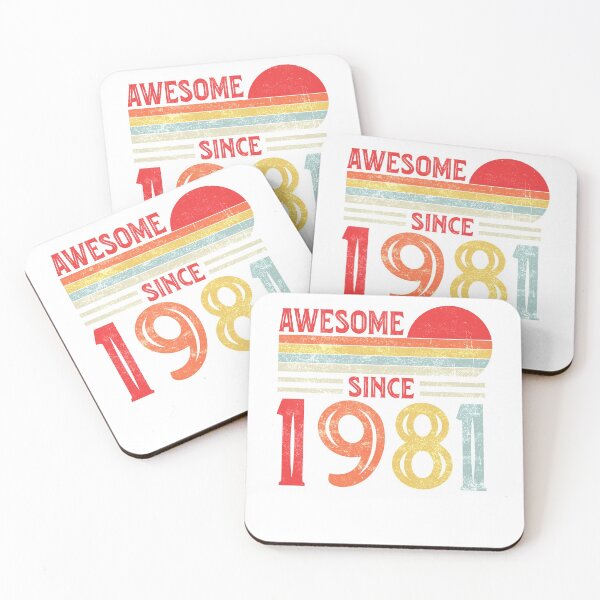 Item preview, Vintage Retro Awesome Since 1981 40th Birthday 40 Years Old designed and sold by Best Designer.