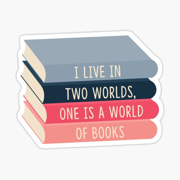 Eine Welt voller Bücher Sticker