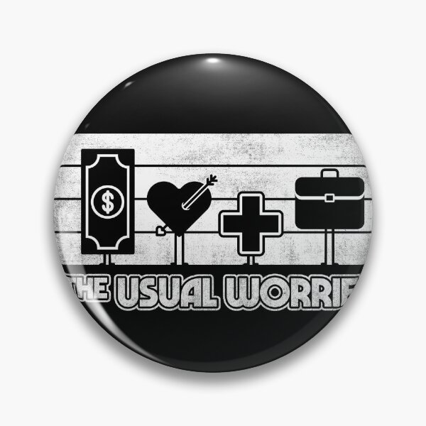 Item preview, The Usual Worries designed and sold by therocketman.
