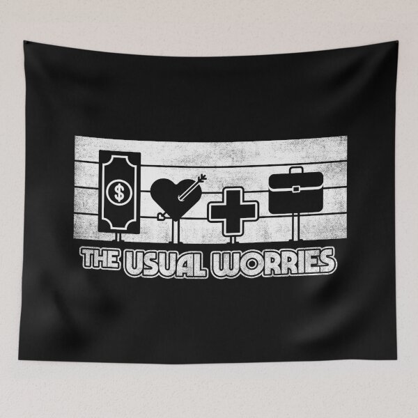 Item preview, The Usual Worries designed and sold by therocketman.