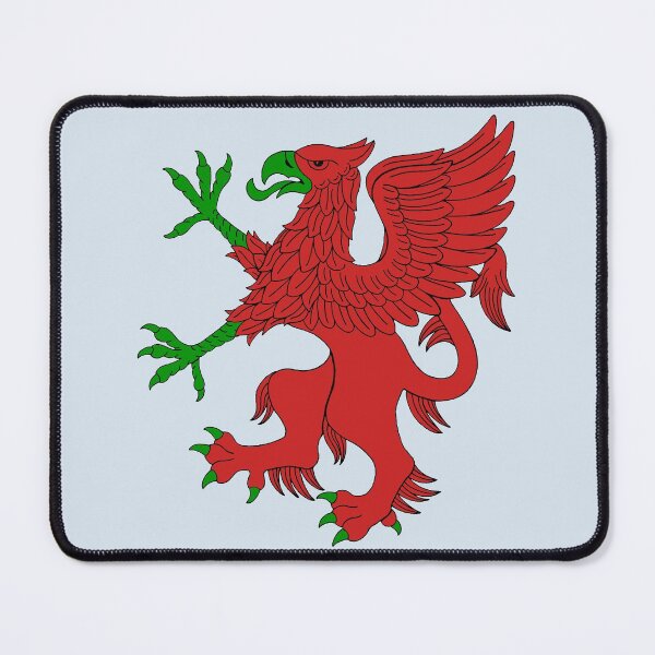 Item preview, Griffin in Red and Green designed and sold by Azure Lion Productions.