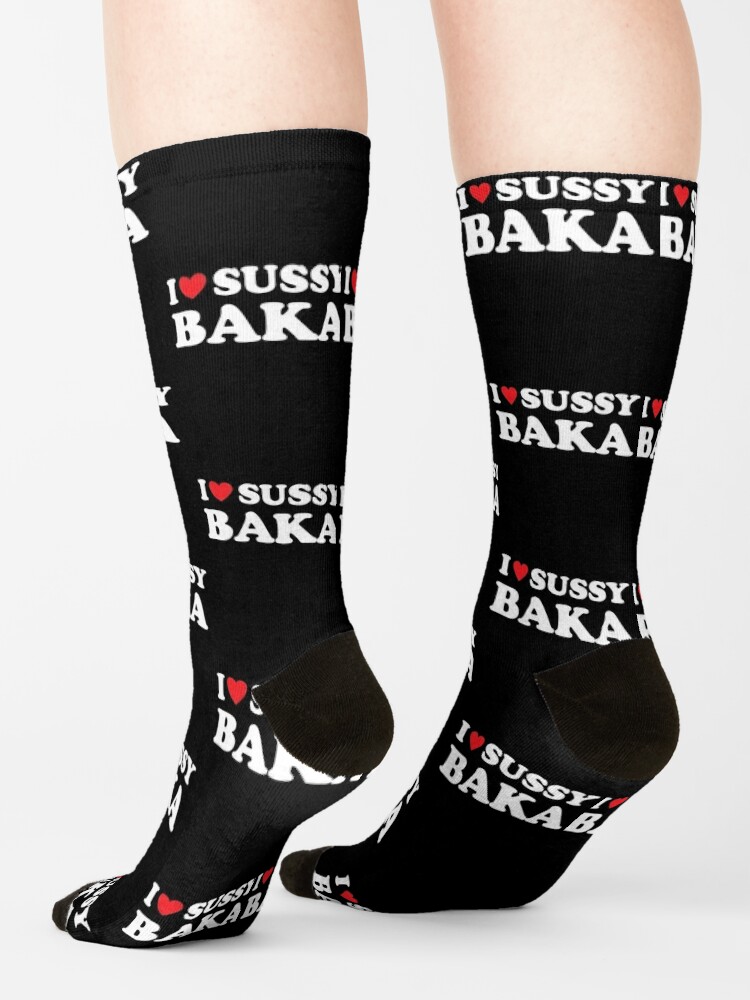 Sussy Baka Meaning Socks for Sale