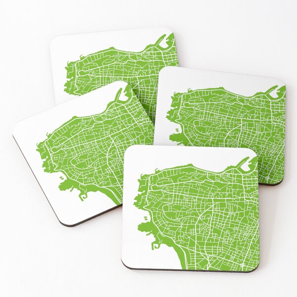 Item preview, Beirut Map Green designed and sold by dkaranouh.