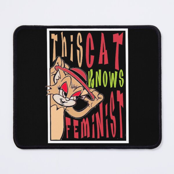 Item preview, Cat Knows Feminist designed and sold by roleshop.