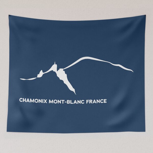 Item preview, Chamonix Alps Aiguille du midi and Mont Blanc white designed and sold by leewarddesign.