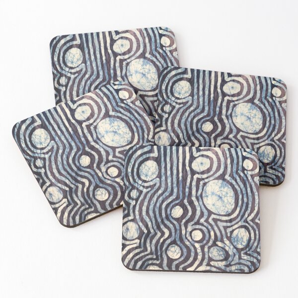 Item preview, Wax Batik on Indigo designed and sold by jenniferdyes.